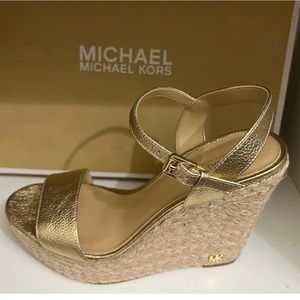 **NEW** Michael Kors Jill wedges. Gorgeous, never worn.